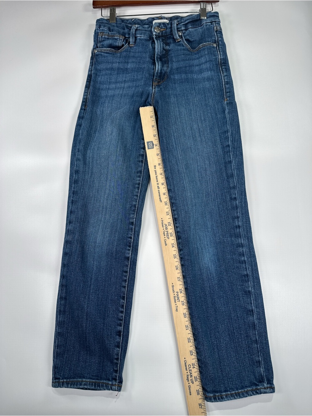Good American Good Classic High Rise Straight Denim Medium Wash Size 4 / 27 - Picture 11 of 12